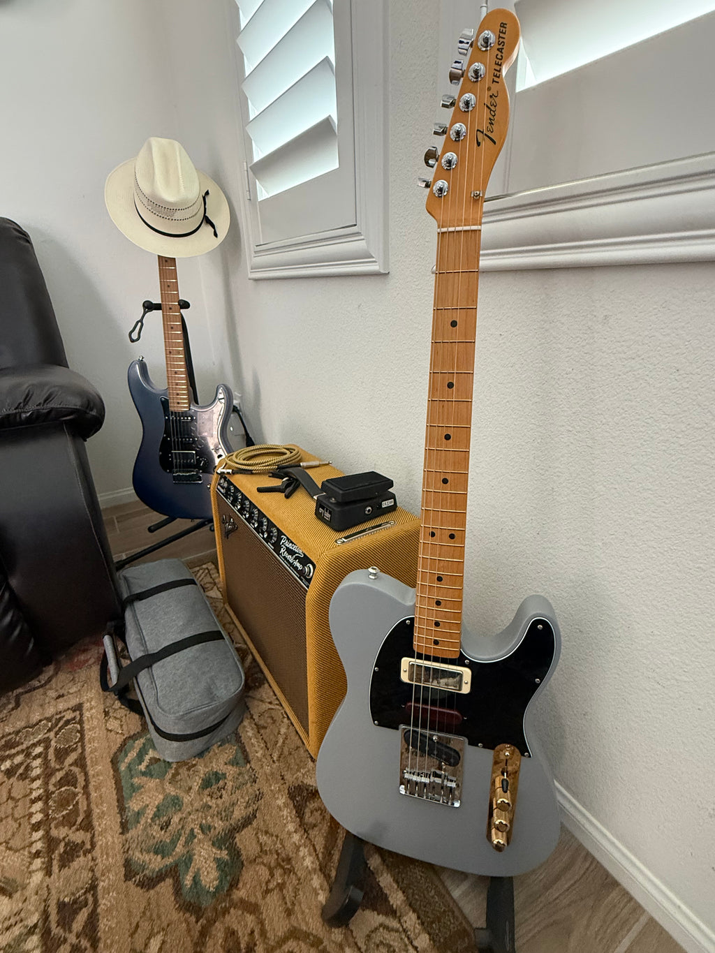 2024 Fender Brent Mason Signature Telecaster Primer Gray – Ro-K's ...