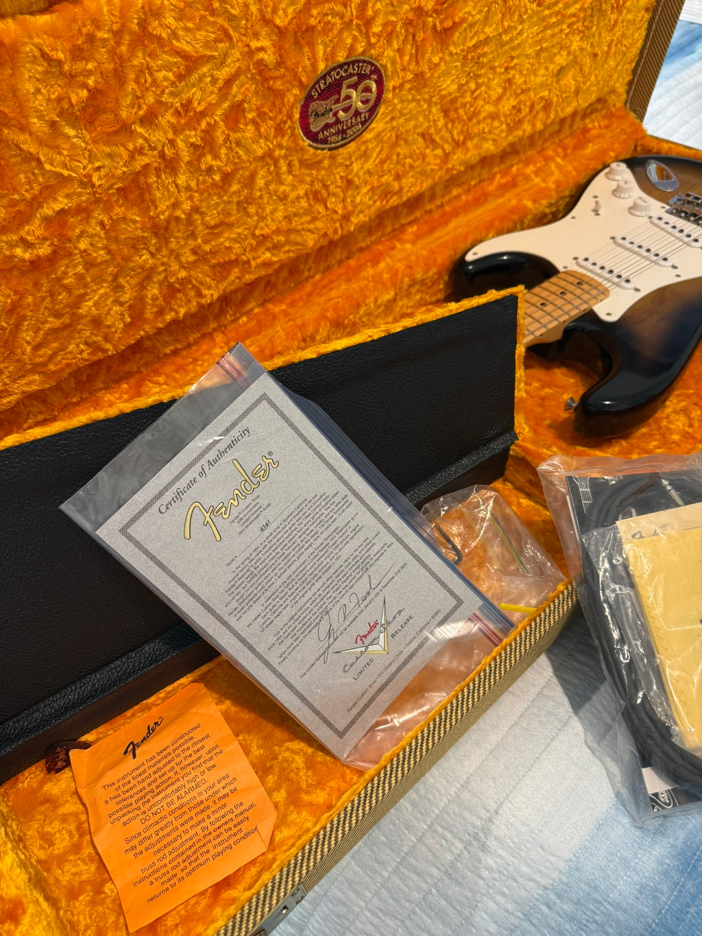 2004 Fender Custom Shop ’54 Stratocaster — Greg Fessler Masterbuilt — 50th Anniversary — COA & Two Cases